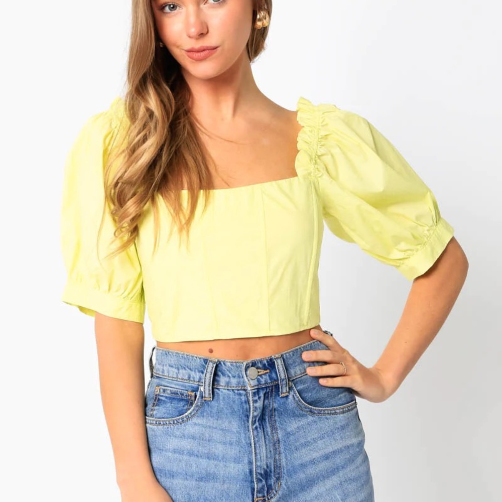 Olivaceous top brand new with tags sizes Small-Large
